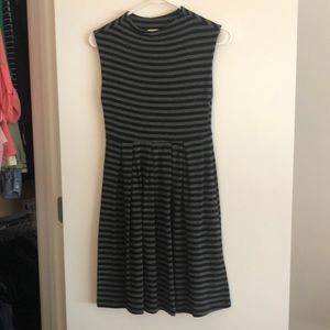 Audrey 3 + 1 black and grey striped dress